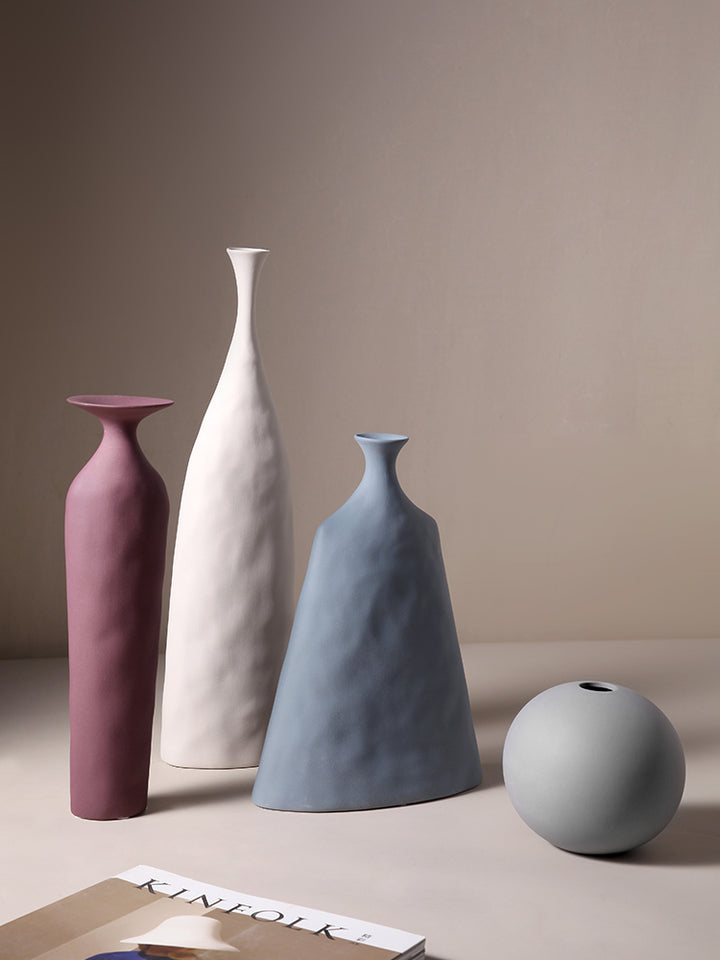 Firefly Huda Porcelain Vase - White
