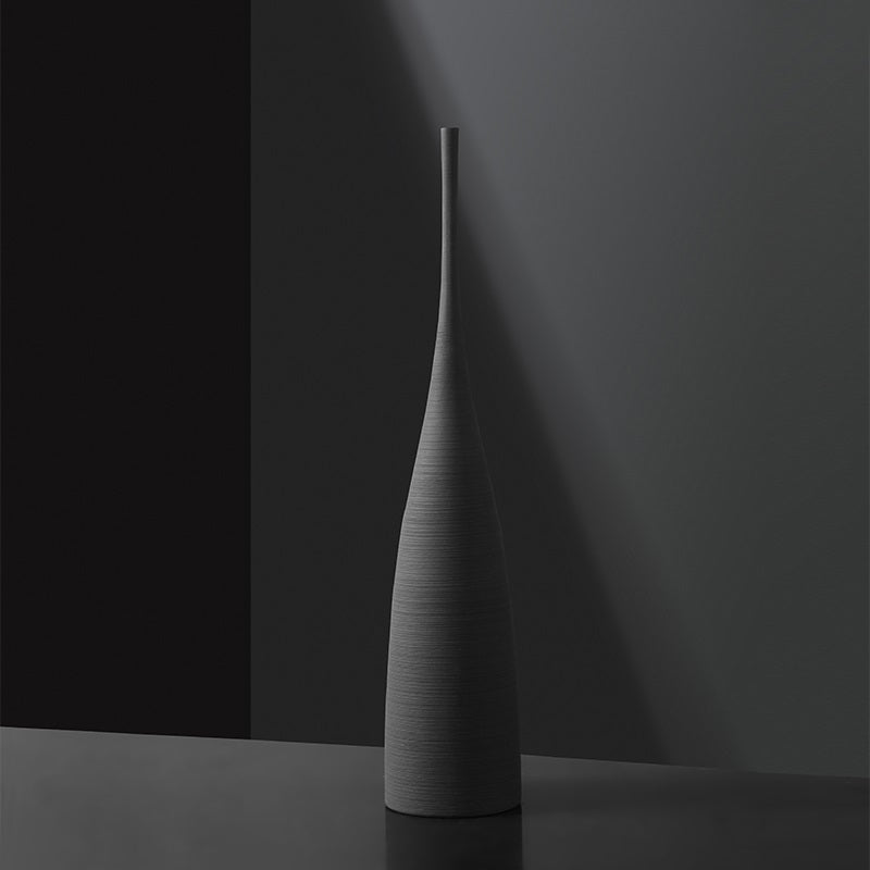 Firefly Claro Porcelain Vase H46cm - Black