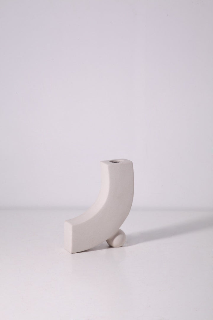 Firefly Hanan Porcelain Vase 5.5×20cm - Off White