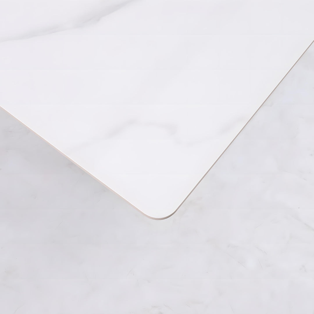 Harper Dining Table 240×110×75cm - Marble White/Black