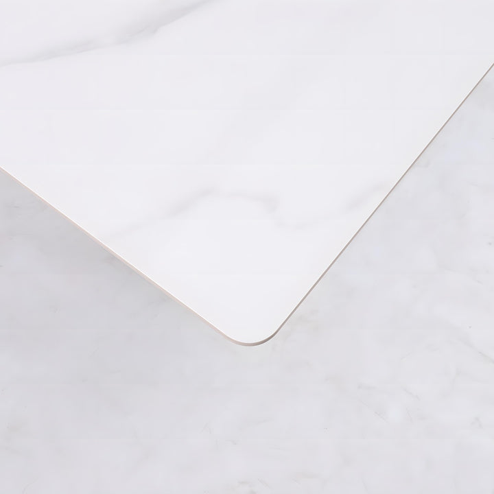 Harper Dining Table 240×110×75cm - Marble White/Black