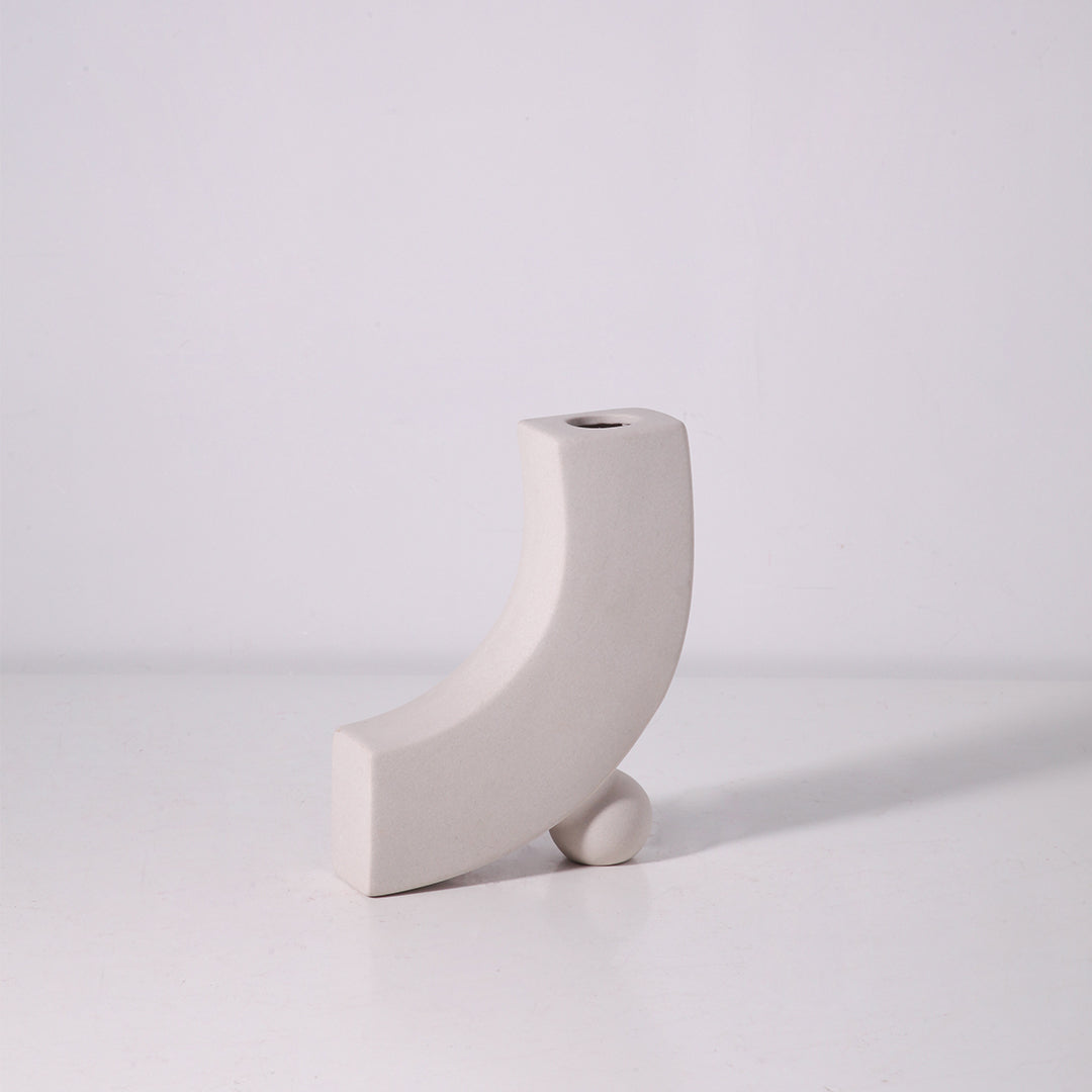 Firefly Hanan Porcelain Vase 5.5×20cm - Off White