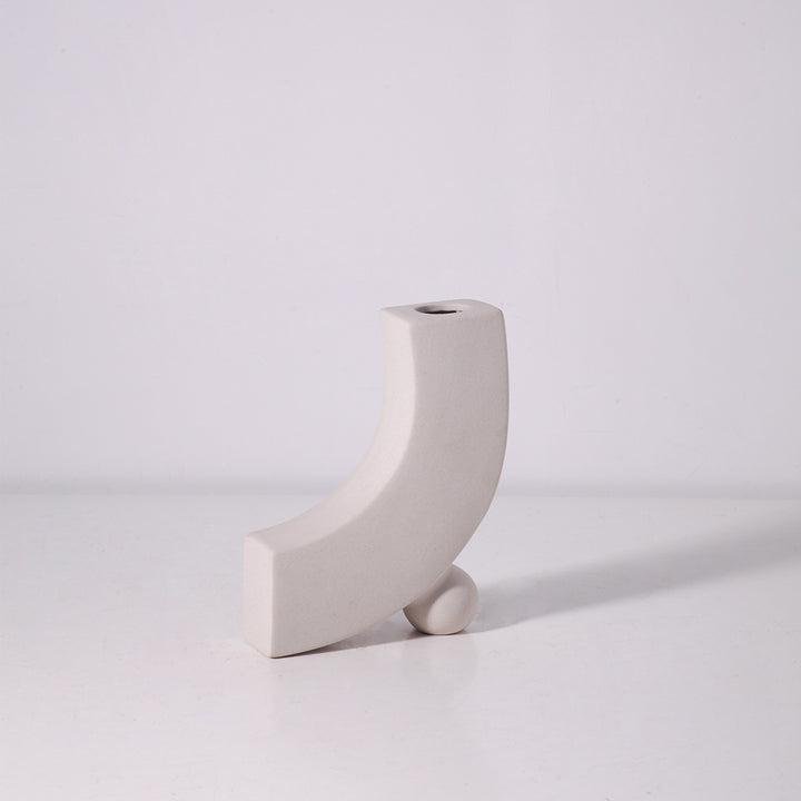 Firefly Hanan Porcelain Vase 5.5×20cm - Off White