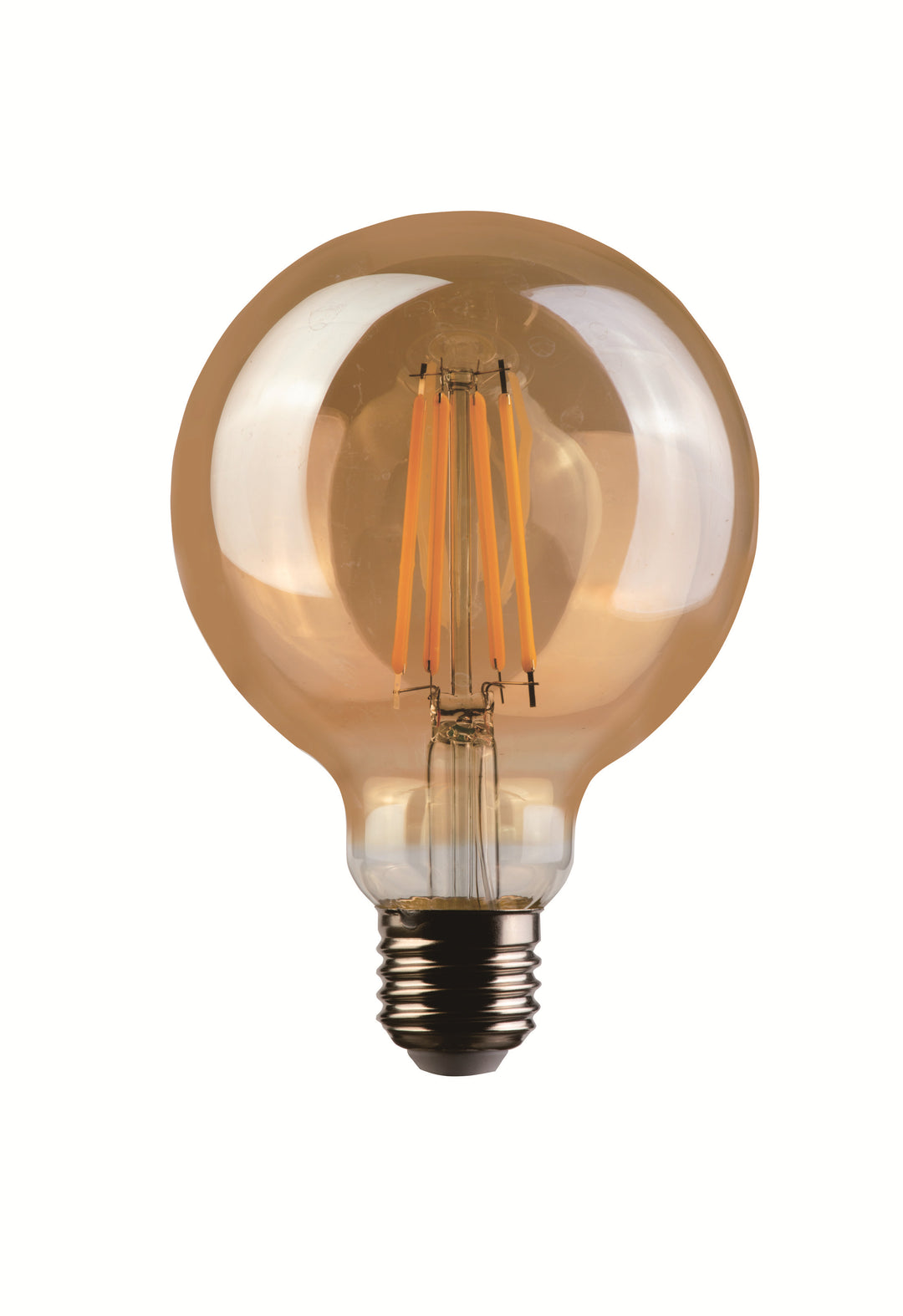 Firefly Filament Bulb G95 E27 4W DIM Amber Glass 