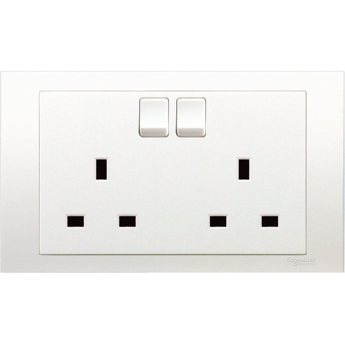 Firefly VIVACE 13A 250V Twin G Switched Socket - White