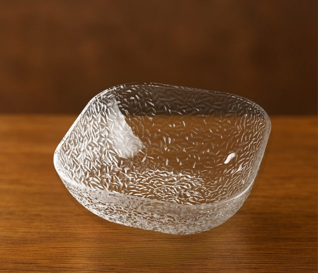 Nova Medium Deep Food Bowl - Transparent Glass