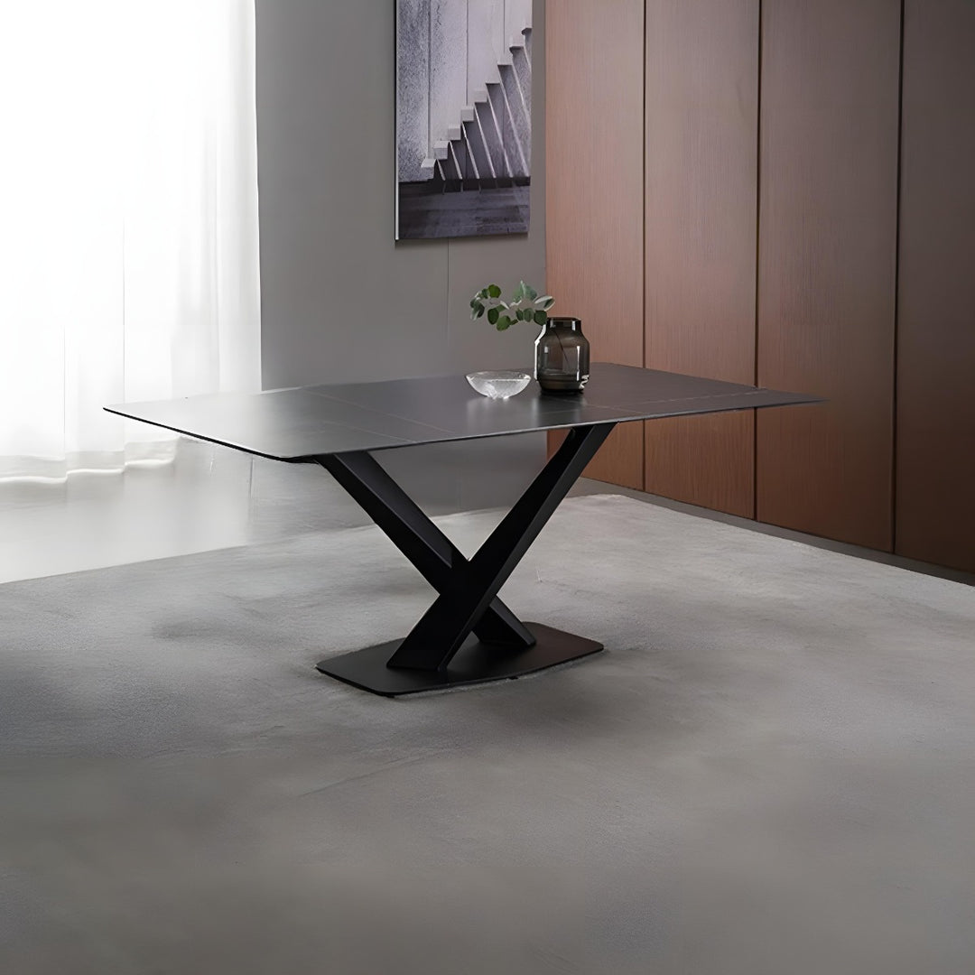 Santigo Dining Table 180×90×75cm - Black