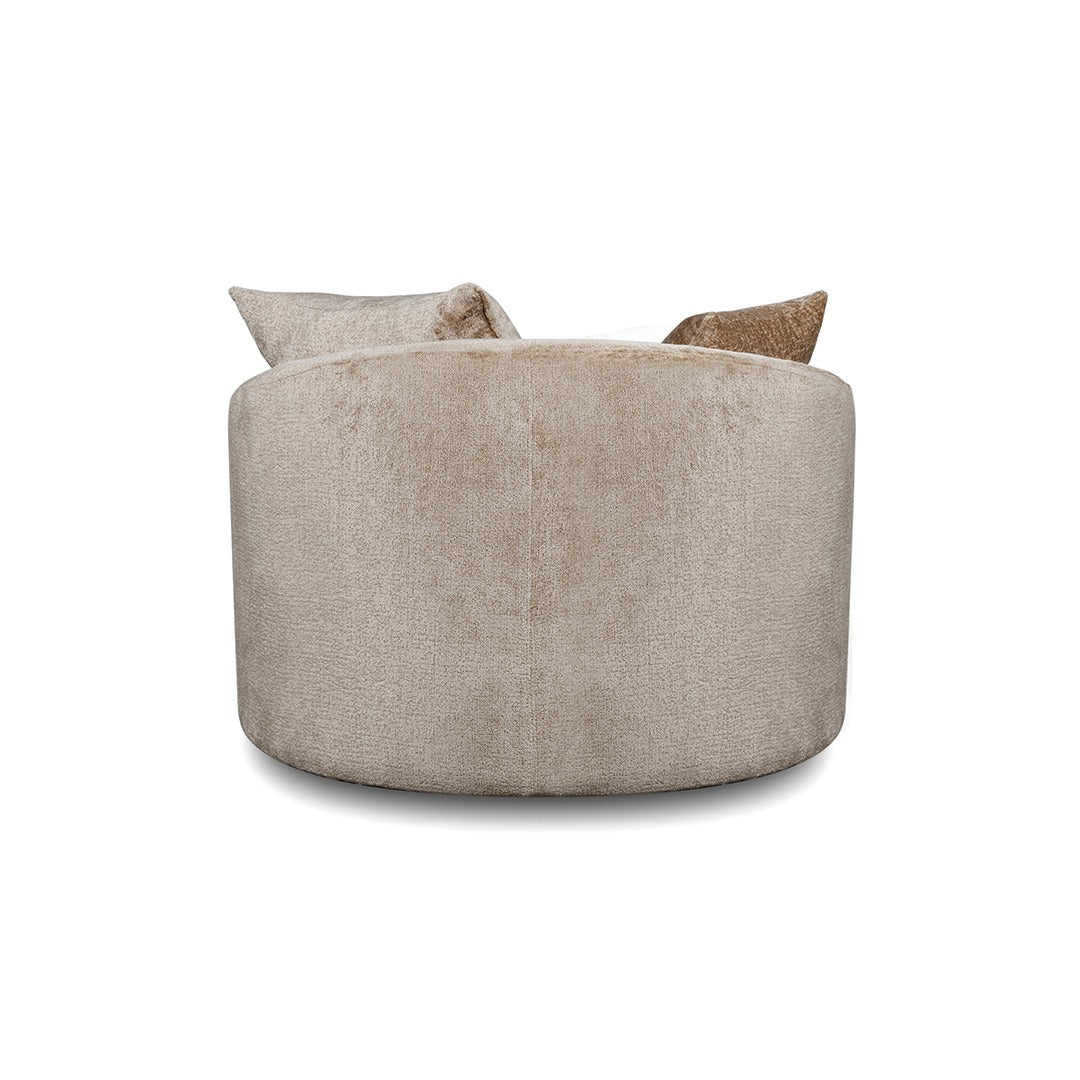 SABRINA SWIVEL ARMCHAIR BEIGE