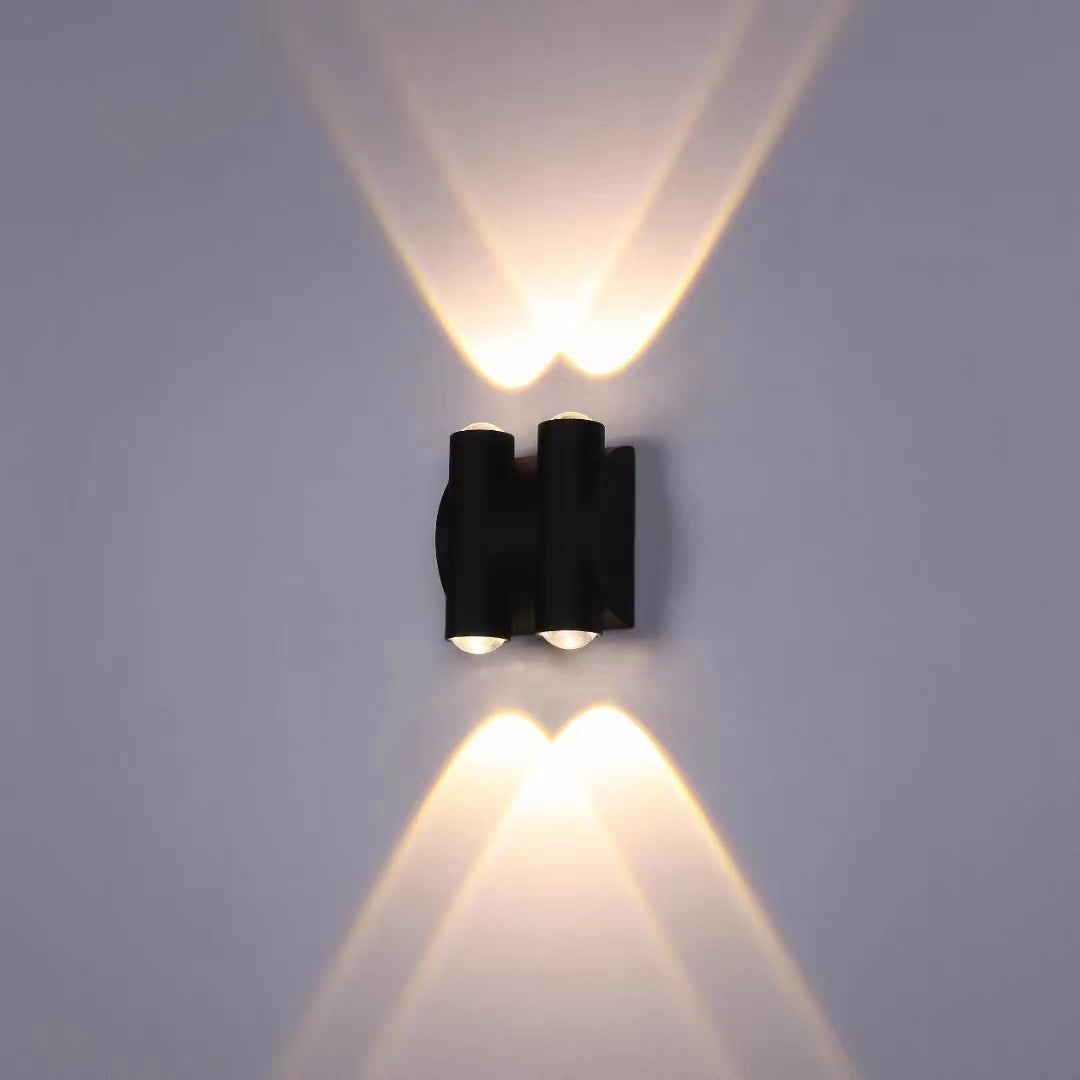OUTDOOR WALL LIGHT 1W*4  85*100*45mm 3000K IP65 BK ابليك