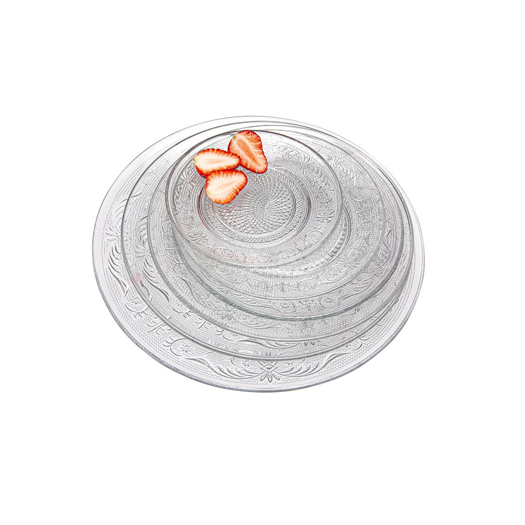 AZALEA 6PCS GLASS PLATE