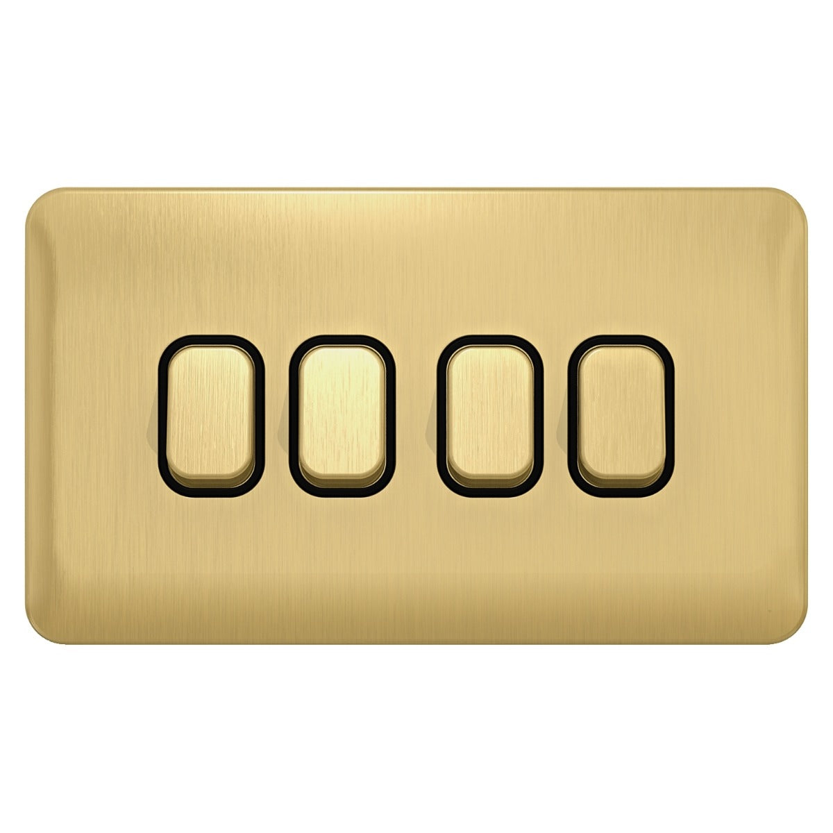 Firefly LISSE 10AX 4G 2W Switch - Satin Brass