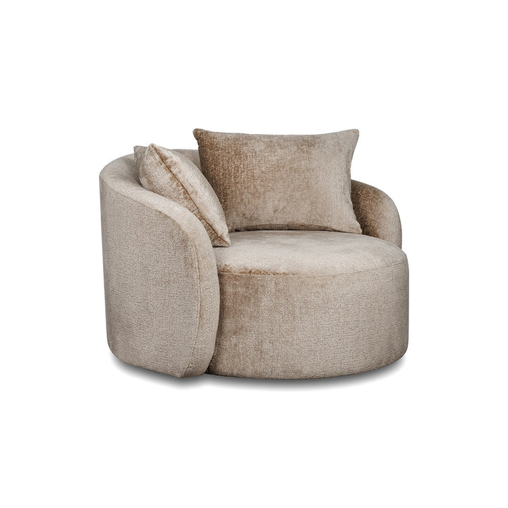 SABRINA SWIVEL ARMCHAIR BEIGE