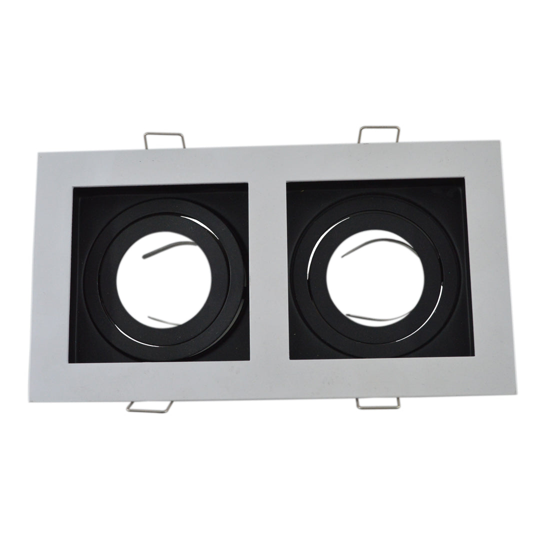 Firefly Housing Square double CUT 165*90mm - White + Black