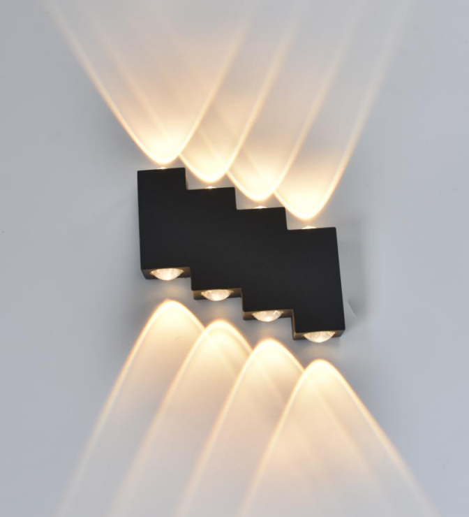 OUTDOOR WALL LIGHT 1W*8  160*145*38MM 3000K IP65 BK ابليك