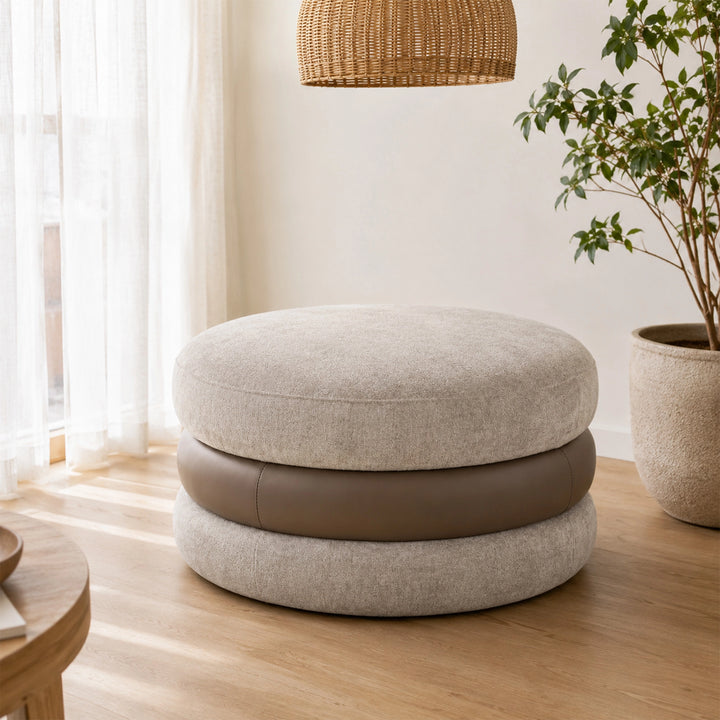 ALREZA OTTOMAN 80x44CM BROWN