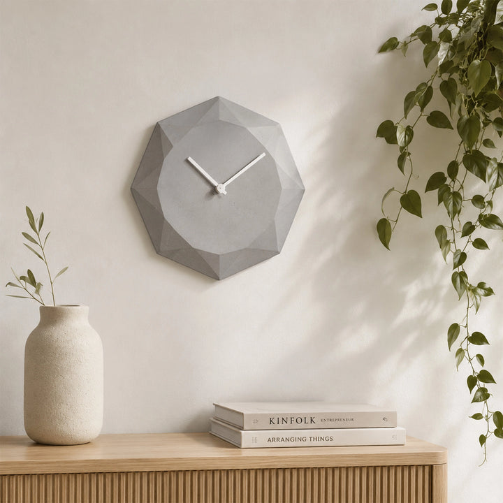 WALLL CLOCK 38*4.5*38CM RESIN+IRON Wall