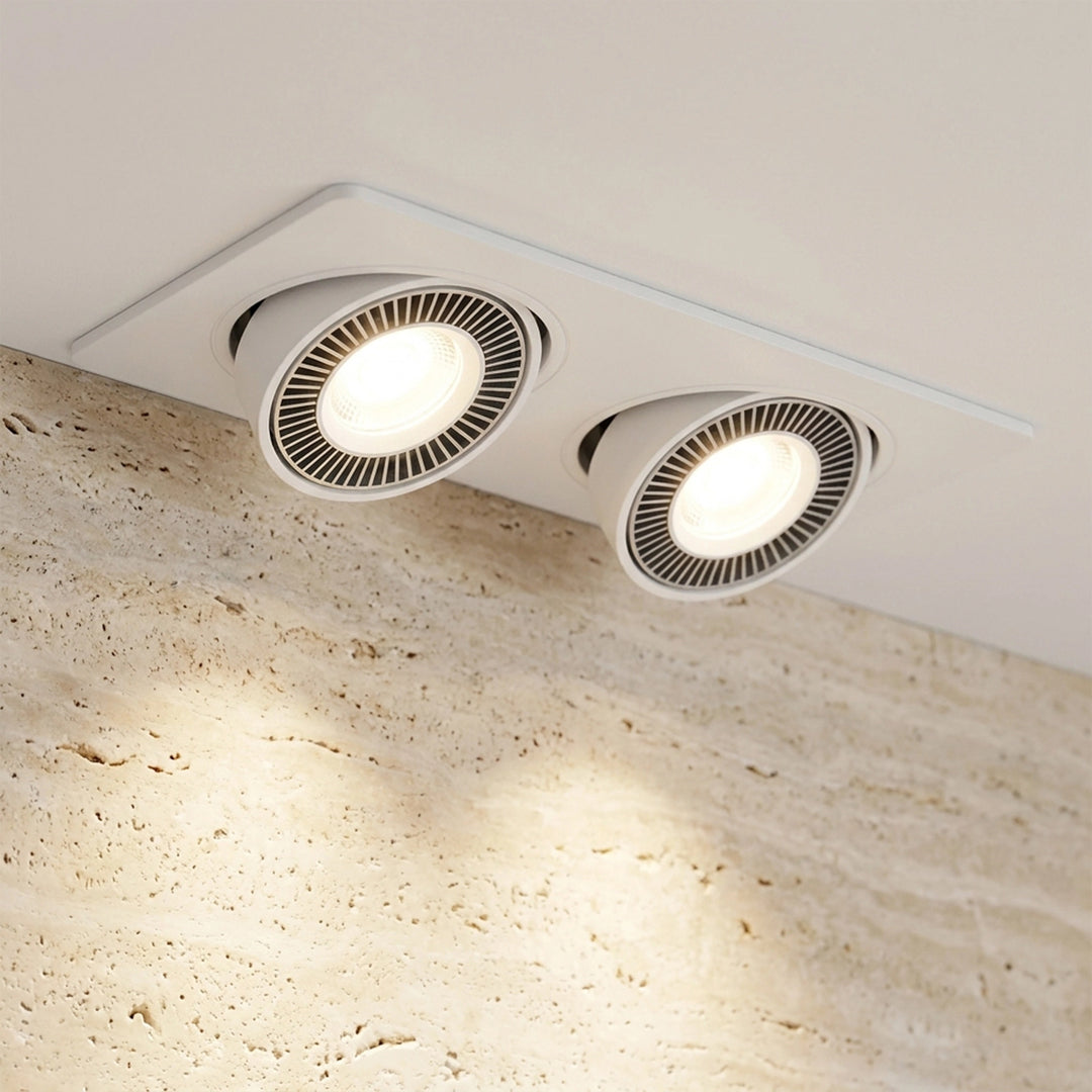 COB  2*7W /2  WH 190*95M  AN 18° 3000K- سبوت لايت