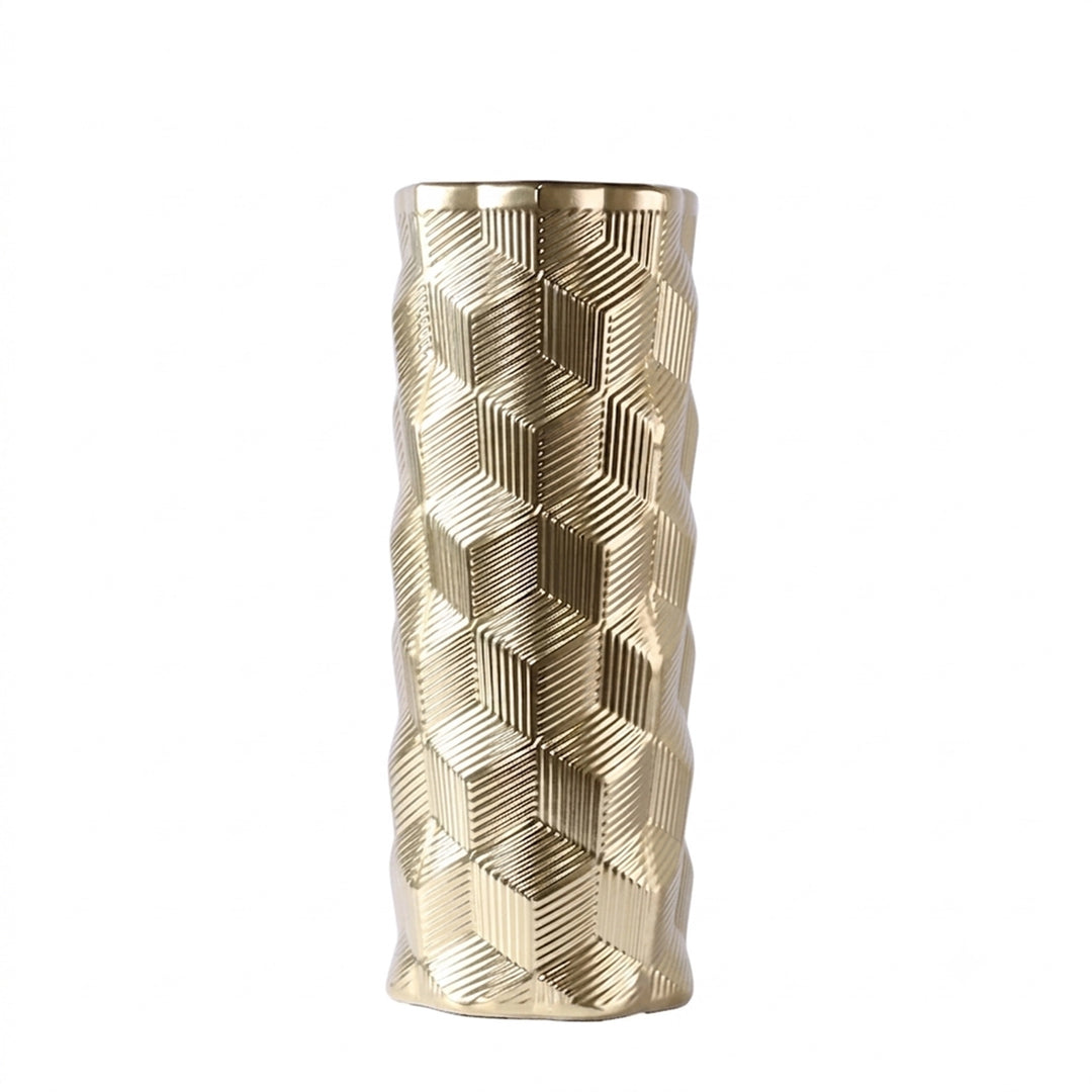 VASE 11.5*11.5*36CM CERAMIC  فازة