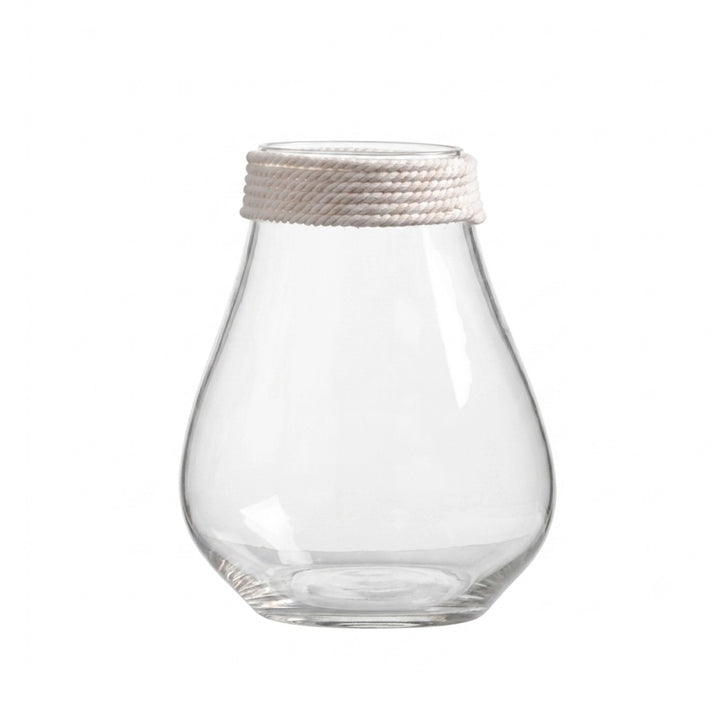 VASE 19*19*26CM GLASS فازة