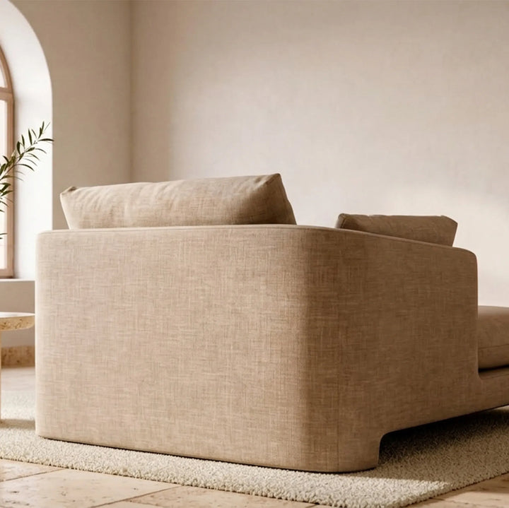 ESTHER CHAISE WITH RIGHT ARM 88.5W X151D X78H CM BEIGE