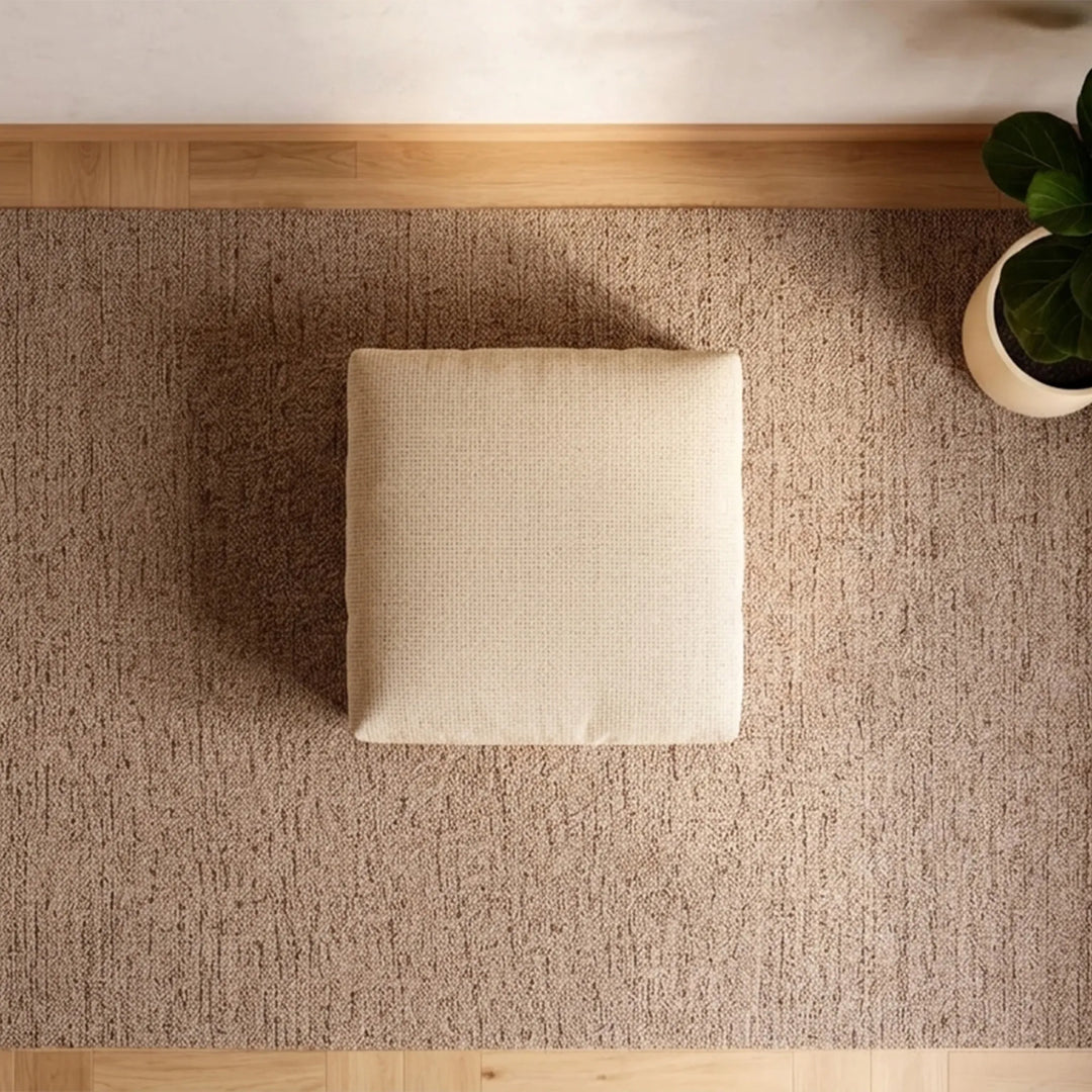 CAMILA POUF 102X102X44CM WHITE