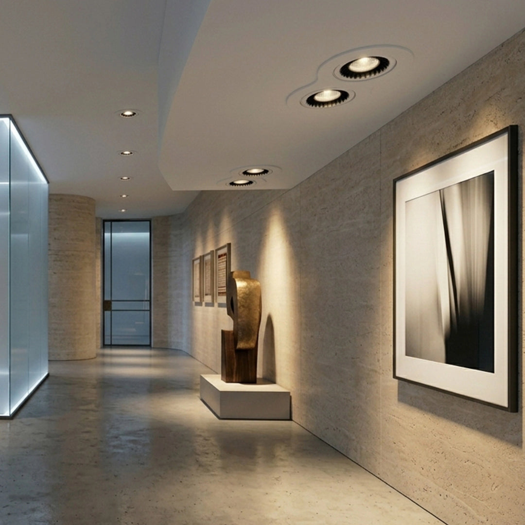 COB 2*7W /2s Wh+Bk190*95 AN 18° 3000K- Spot Light
