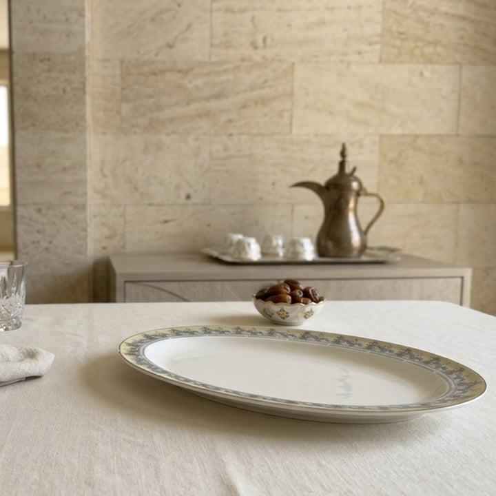 JASMINE OVAL PLATE 