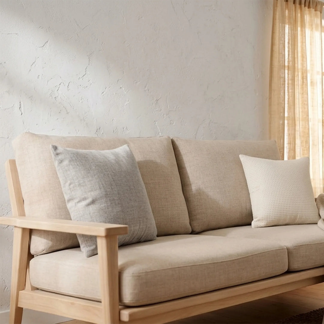 TWILL CUSHION  47CM X47CM WHITE وسادة