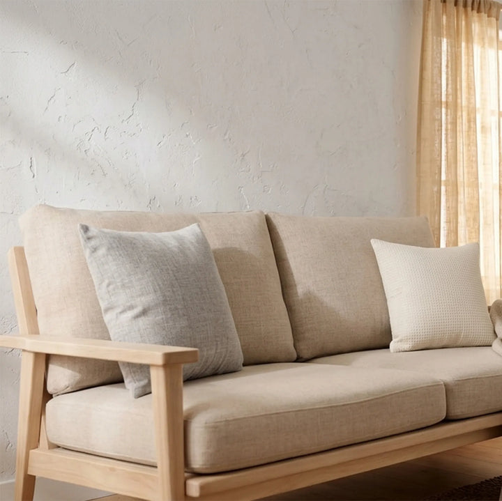 TWILL CUSHION  47CM X47CM WHITE وسادة