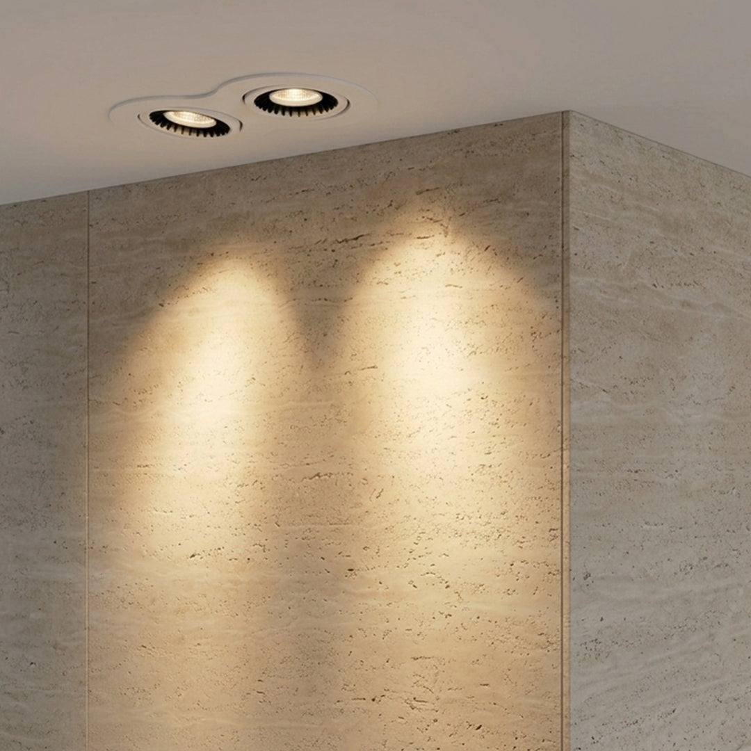 COB 2*7W /2s Wh+Bk190*95 AN 18° 3000K- Spot Light