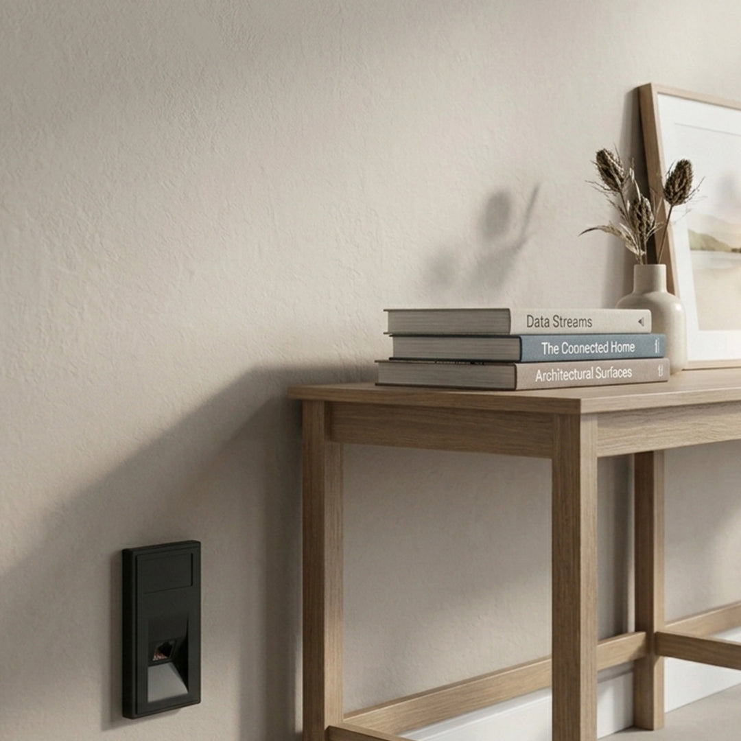 Ultimate - slimline RJ11 TELEPHONE socket - 1 gang -BKDimmer Phone