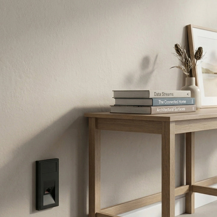 Ultimate - slimline RJ11 TELEPHONE socket - 1 gang -BKDimmer Phone