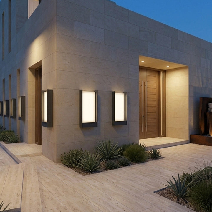 OUT DOOR OSRAM  LED 20W  3000K 80x175x300 D.Grey استاند