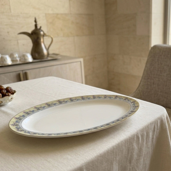 JASMINE OVAL PLATE 