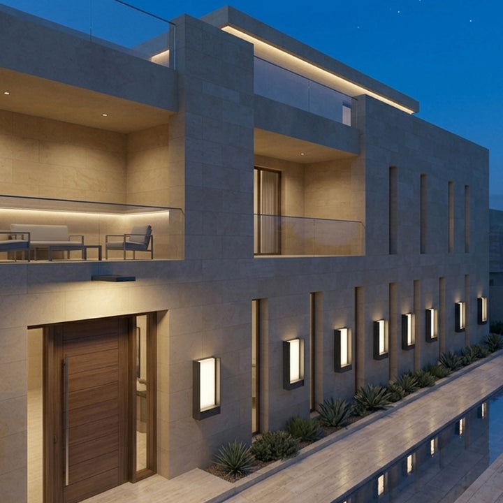 OUT DOOR OSRAM  LED 20W  3000K 80x175x300 D.Grey استاند