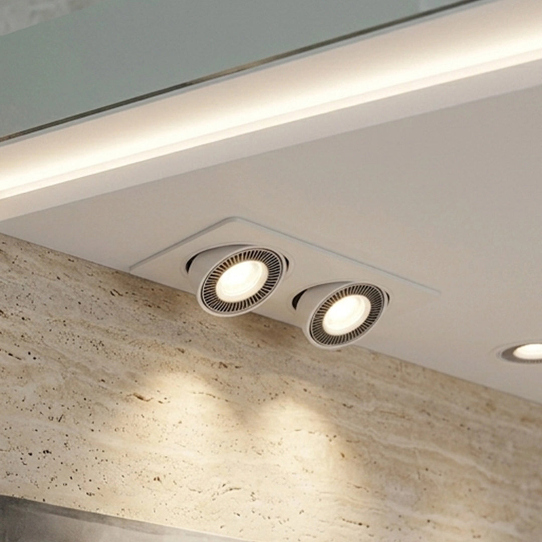 COB  2*7W /2  WH 190*95M  AN 18° 3000K- سبوت لايت