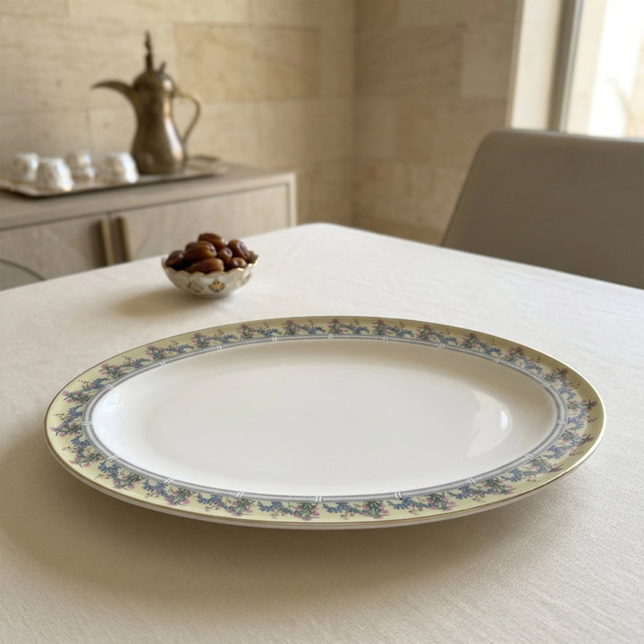 JASMINE OVAL PLATE 