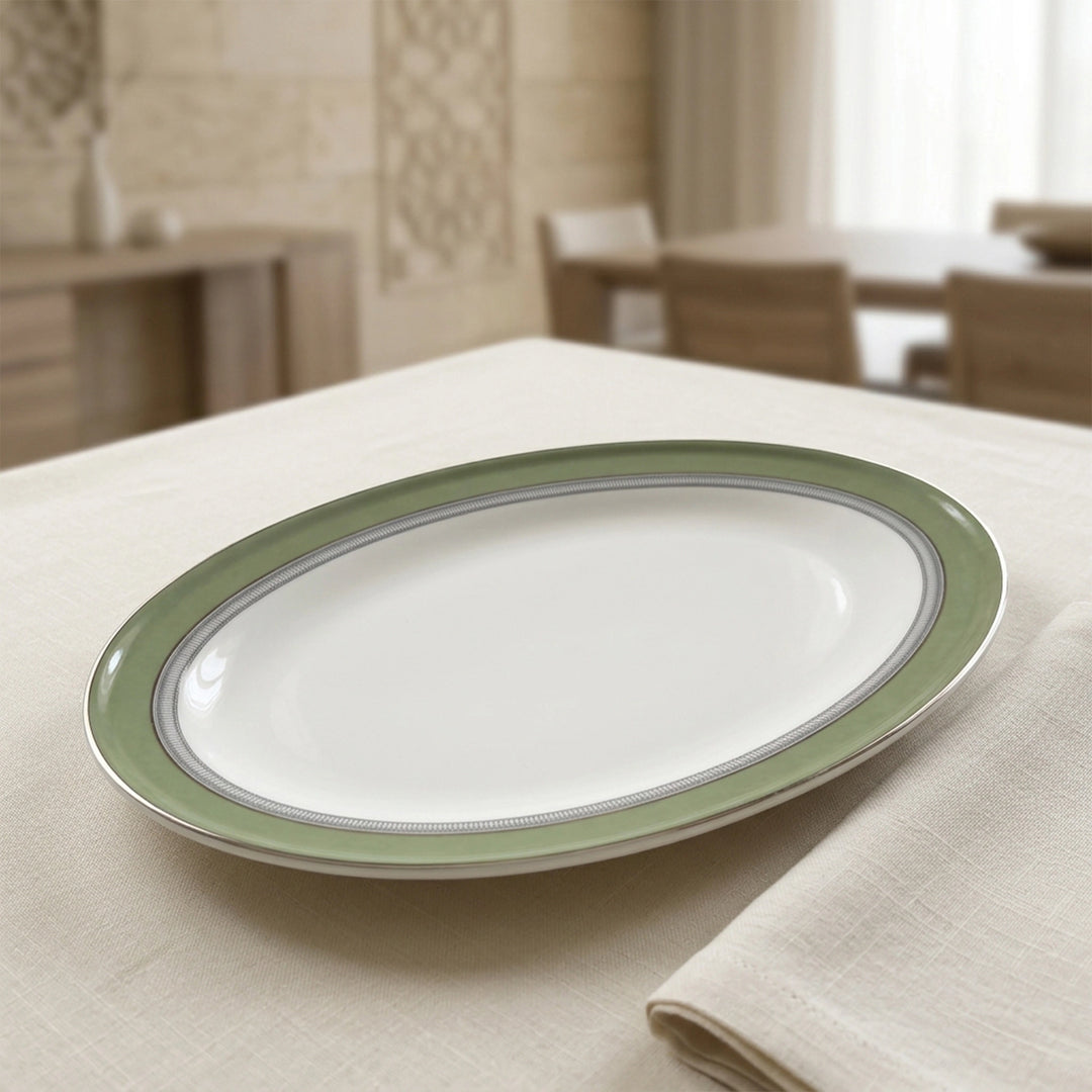 JASMINE OVAL PLATE 