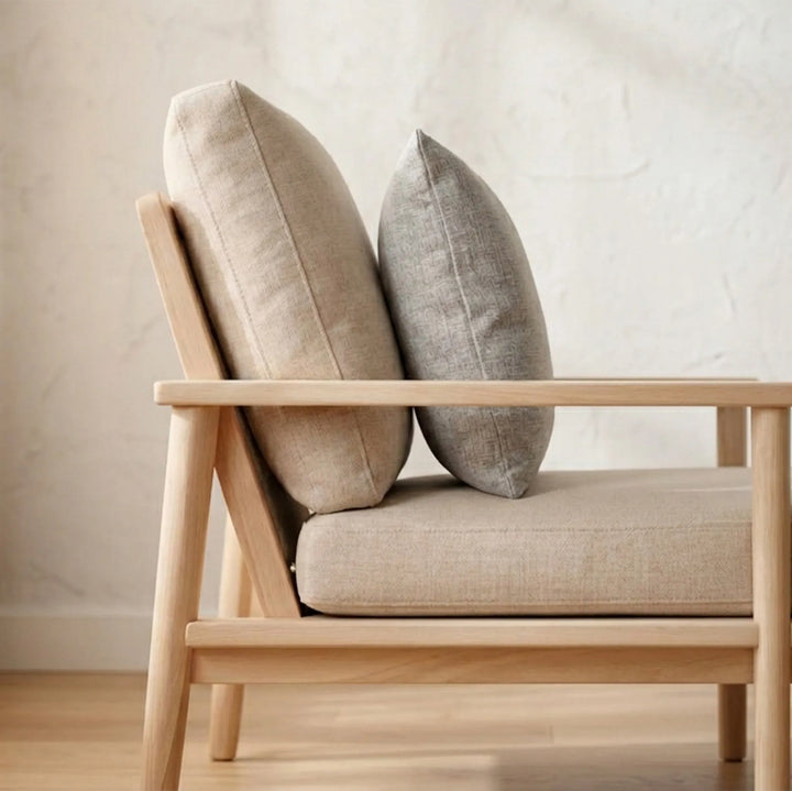 TWILL CUSHION  47CM X47CM WHITE وسادة