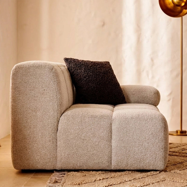 SILO LEFT ARM 1 SEATER SOFA Light Grey