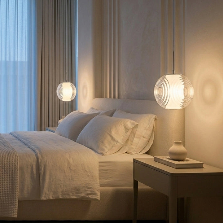 Pendant Lamp 6W 3M Cable White Chrome Transparent