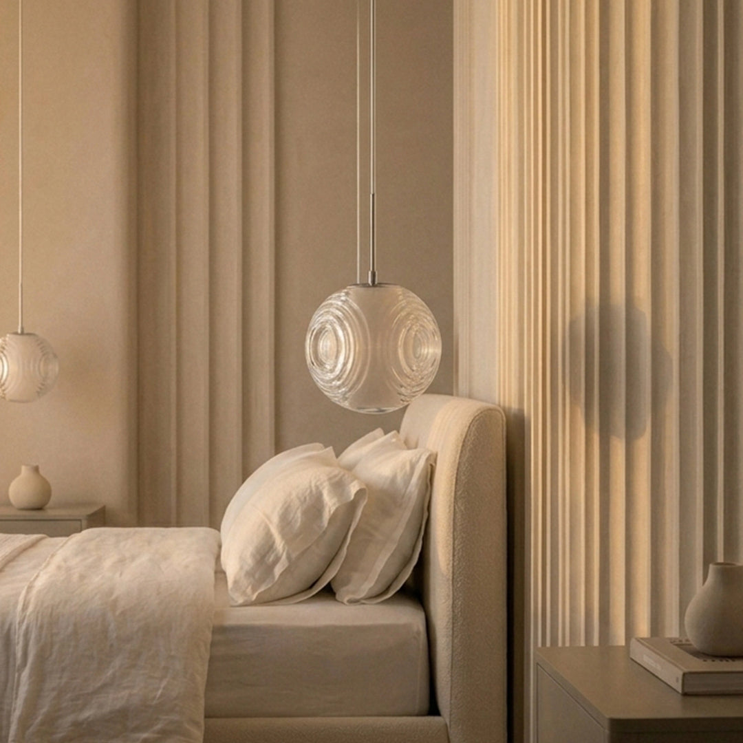Pendant Lamp 6W 3M Cable White Chrome Transparent