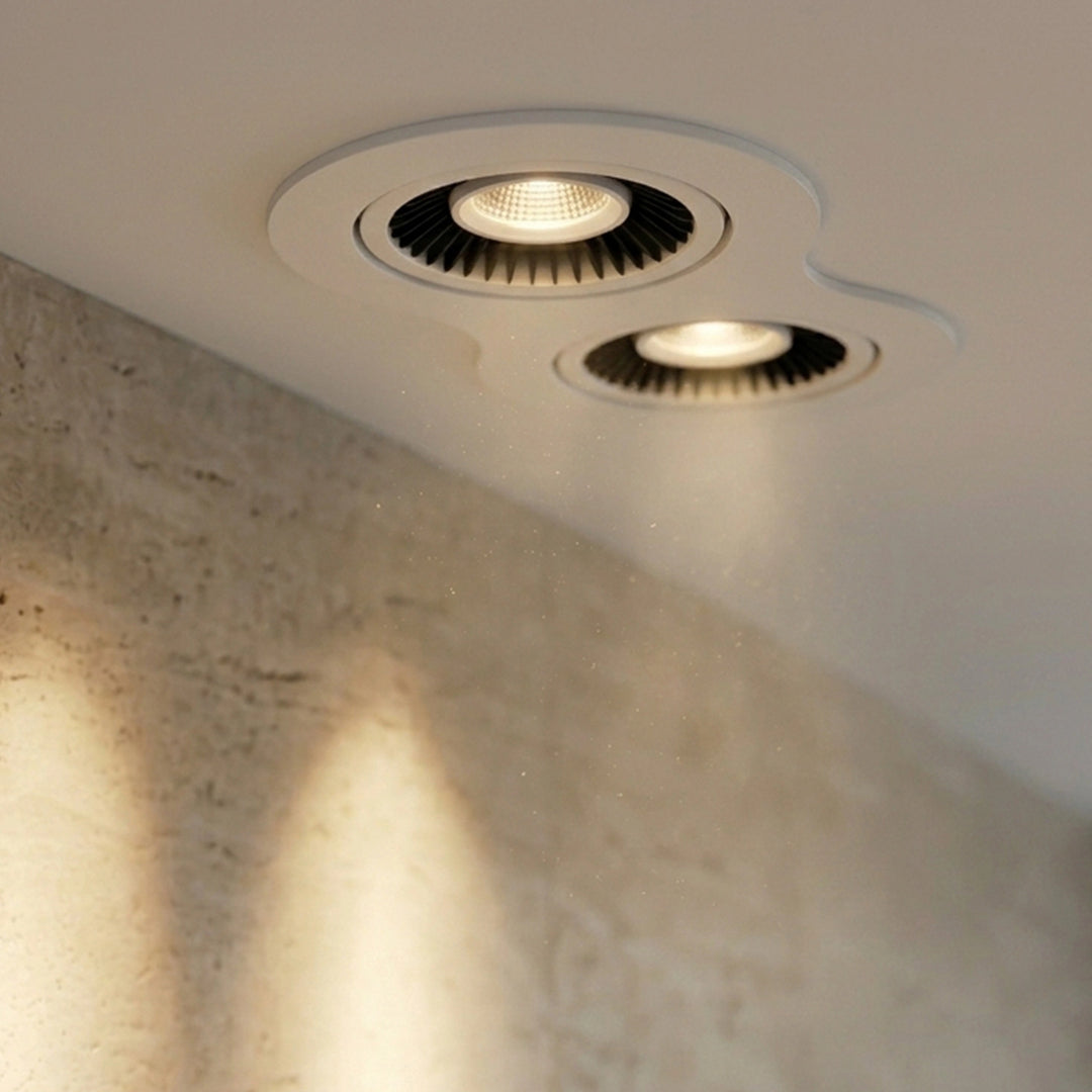 COB 2*7W /2s Wh+Bk190*95 AN 18° 3000K- Spot Light