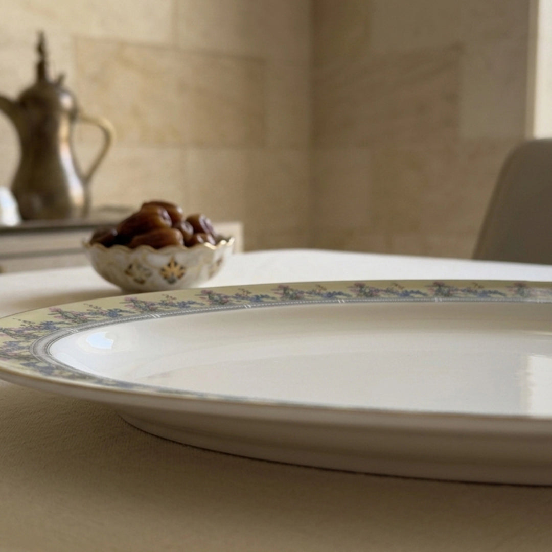 JASMINE OVAL PLATE 