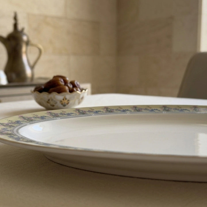 JASMINE OVAL PLATE 