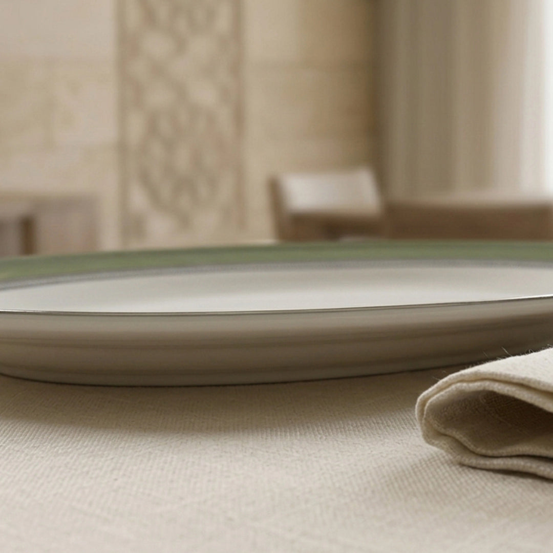 JASMINE OVAL PLATE 