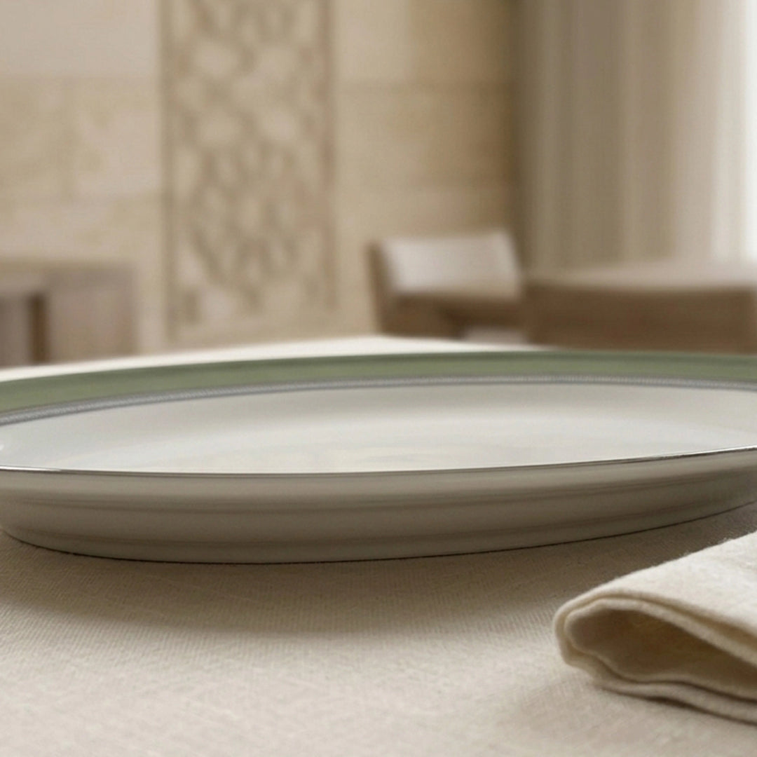 JASMINE OVAL PLATE 