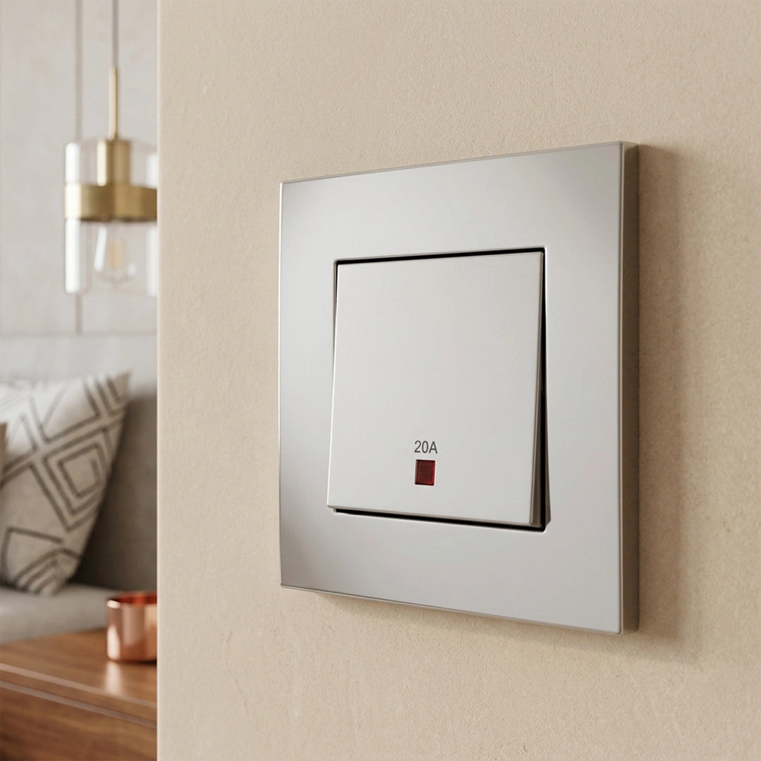 VIVACE -20A 250V 1G DP SW W/ NE &amp; E, AS Switch 