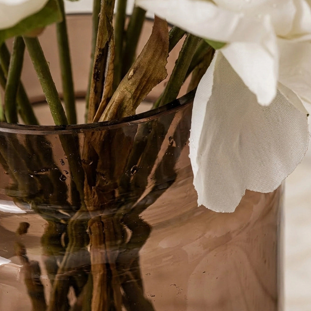VASE 10*10*22CM GLASS فازة
