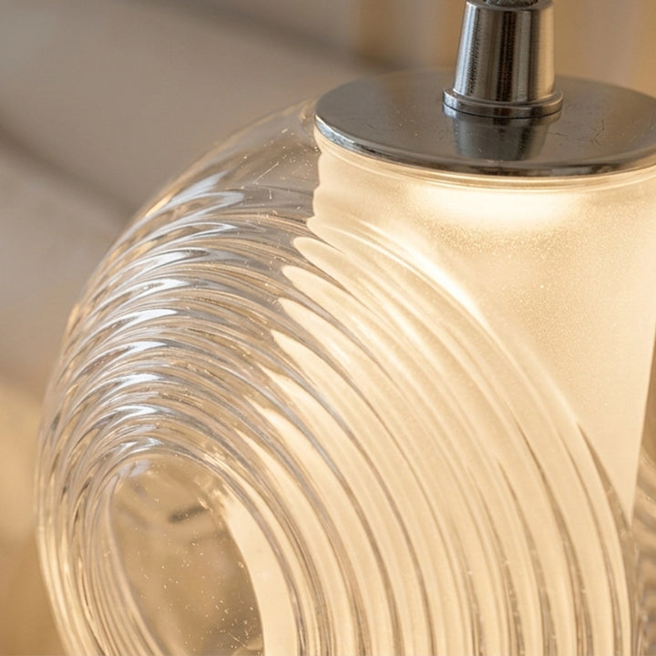 Pendant Lamp 6W 3M Cable White Chrome Transparent